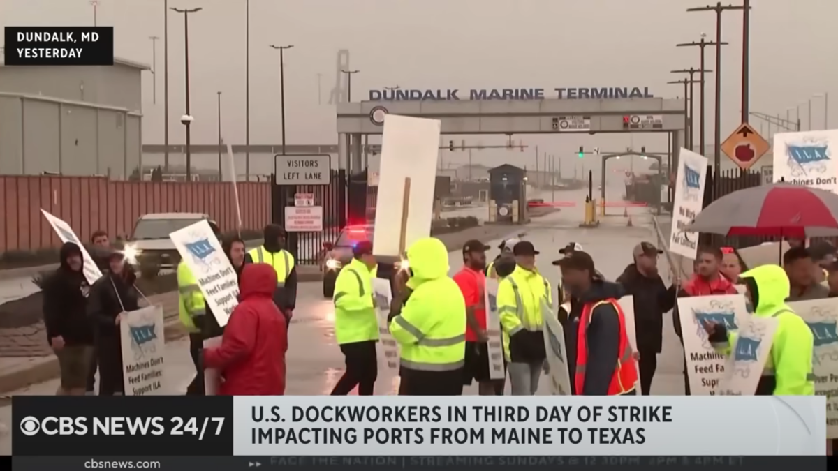 union dock workers on strike